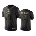 Detroit Lions #14 Amon-Ra St. Brown Black Gold Edition Stitched Jersey