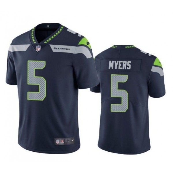 Seattle Seahawks #5 Jason Myers Navy Vapor Untouchable Limited Stitched Jersey