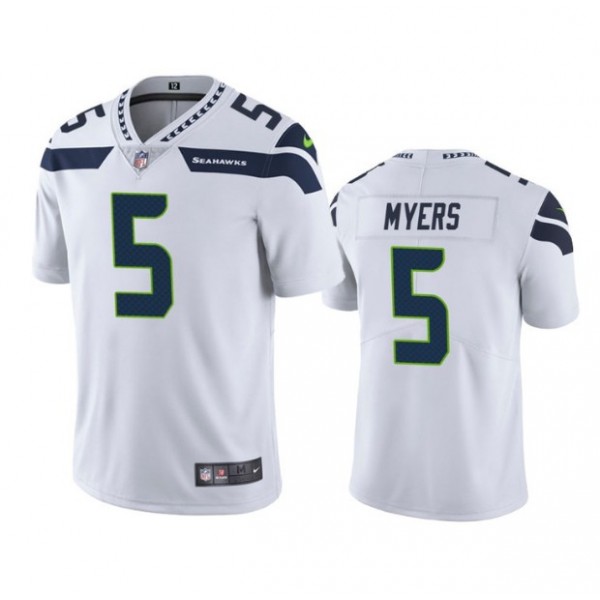 Seattle Seahawks #5 Jason Myers White Vapor Untouchable Limited Stitched Jersey