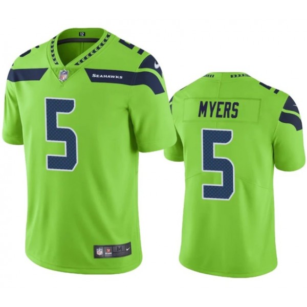 Seattle Seahawks #5 Jason Myers Green Vapor Untouchable Limited Stitched Jersey