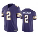 Minnesota Vikings #2 Alexander Mattison Purple 2023 F.U.S.E. Vapor Untouchable Stitched Jersey
