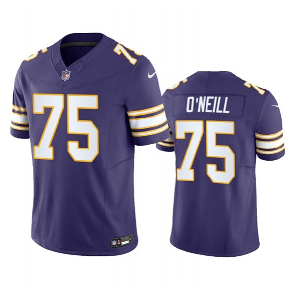 Minnesota Vikings #75 Brian O'Neill Purple 2023 F.U.S.E. Vapor Untouchable Stitched Jersey