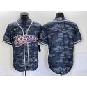 Minnesota Vikings Blank Gray Camo Cool Base Stitched Jersey