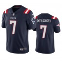 New England Patriots #7 JuJu Smith-Schuster Navy Vapor Untouchable Stitched Jersey