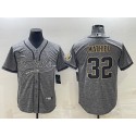 New Orleans Saints #32 Tyrann Mathieu Gray With Patch Cool Base Stitched Jersey