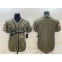 New Orleans Saints Blank Olive 2022 Salute To Service Cool Base Stitched Jersey