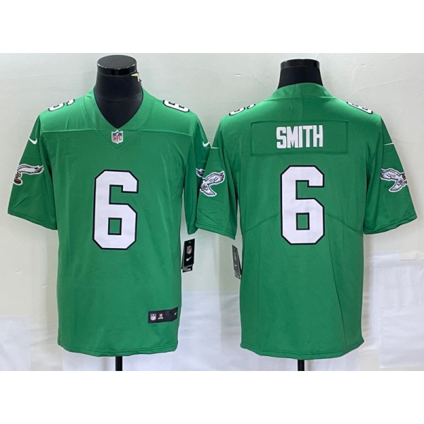 Philadelphia Eagles #6 DeVonta Smith Green Stitched Jersey