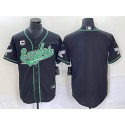Philadelphia Eagles Blank Black With C Patch Cool Base Stitched Jersey
