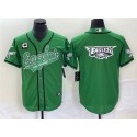Philadelphia Eagles Green With C Patch Team Big Logo Cool Base Stitched Jersey