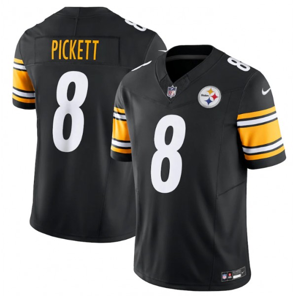 Pittsburgh Steelers #8 Kenny Pickett Black 2023 F.U.S.E. Vapor Untouchable Limited Jersey