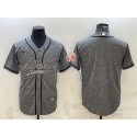 San Francisco 49ers Blank Gray With Patch Cool Base Stitched Jersey