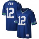 Seattle Seahawks #12 Fan Royal Mitchell Ness Stitched Jersey