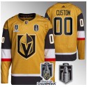Vegas Golden Knights Custom Gold 2023 Stanley Cup Final And Champions Patch Stitched Jersey