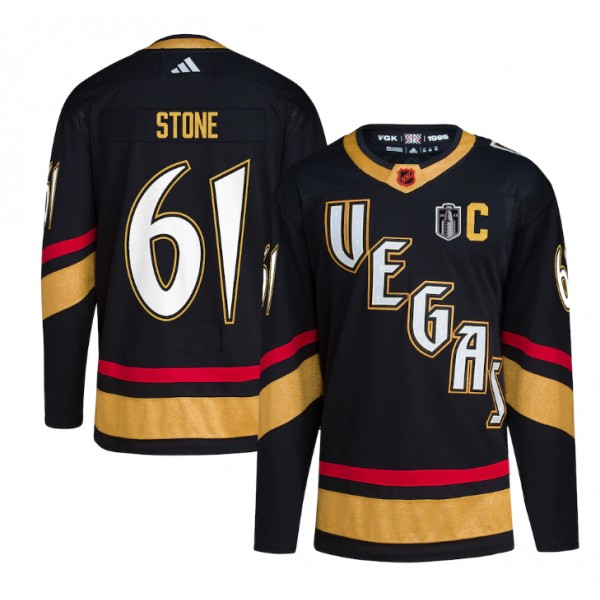 Vegas Golden Knights #61 Mark Stone Black 2023 Stanley Cup Final Stitched Jersey