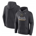 Vegas Golden Knights Heather Charcoal 2023 Western Conference Champions Locker Room Pullover Hoodie