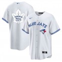 Toronto Blue Jays Leafs White Cool Base Stitched Jersey