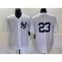 New York Yankees #23 Don Mattingly White Cool Base Stitched Jersey