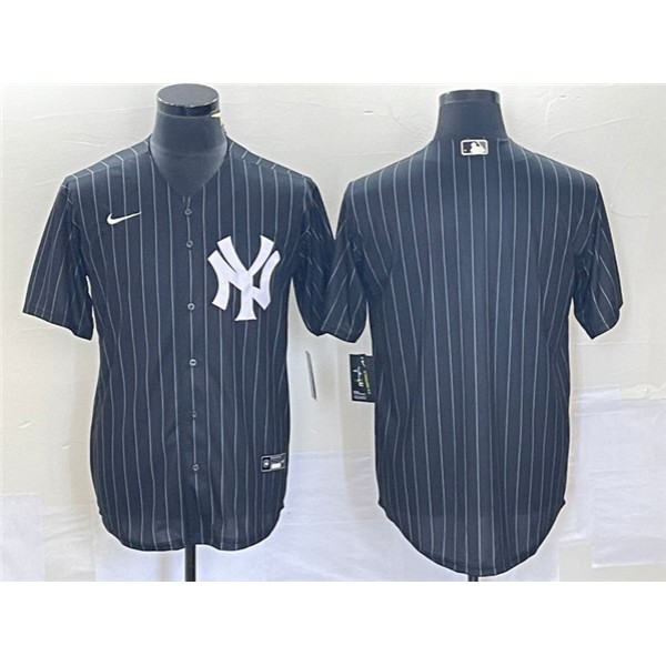 New York Yankees Blank Black Cool Base Stitched Jersey