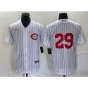 Cincinnati Reds #29 TJ Friedl White Field Of Dreams Stitched Jersey