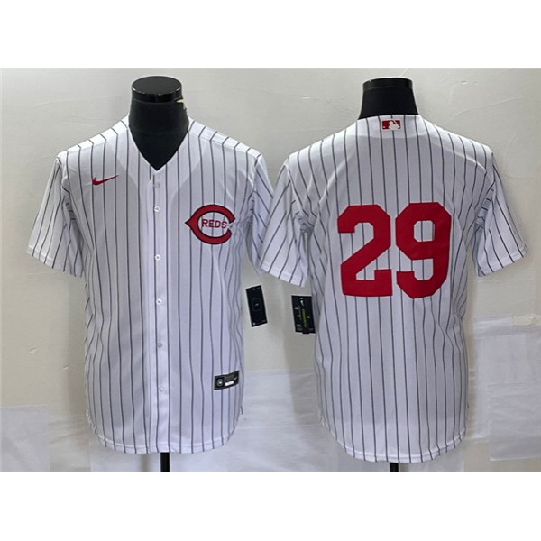 Cincinnati Reds #29 TJ Friedl White Field Of Dreams Stitched Jersey