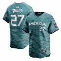 Los Angeles Angels #27 Mike Trout Teal 2023 All-Star Cool Base Stitched Jersey