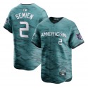 Texas Rangers #2 Marcus Semien Teal 2023 All-Star Cool Base Stitched Jersey