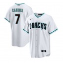 Arizona Diamondbacks #7 Corbin Carroll White Cool Base Stitched Jersey