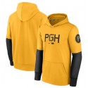 Pittsburgh Pirates Gold 2023 City Connect Therma Performance Pullover Hoodie