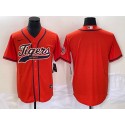 Detroit Tigers Blank Orange Cool Base Stitched Jersey