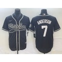 Chicago White Sox #7 Tim Anderson Black Cool Base Stitched Jersey