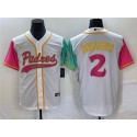 San Diego Padres #2 Xander Bogaerts White City Connect Cool Base Stitched Jersey