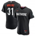 Baltimore Orioles #31 Cedric Mullins Black 2023 City Connect Flex Base Stitched Jersey