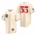 Texas Rangers #53 Adolis García Cream 2023 City Connect Cool Base Stitched Jersey