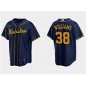 Milwaukee Brewers #38 Devin Williams Navy Cool Base Stitched Jersey