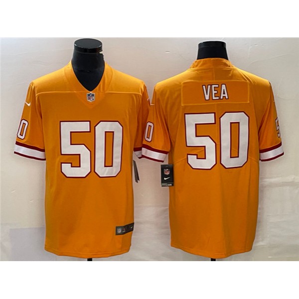 Tampa Bay Buccaneers #50 Vita Vea Orange Vapor Untouchable Limited Stitched Jersey