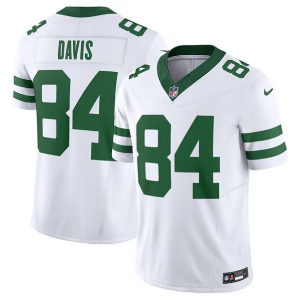 New York Jets #84 Corey Davis White 2023 F.U.S.E. Vapor Limited Throwback Stitched Jersey