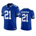 Seattle Seahawks #21 Devon Witherspoon Royal 2023 F.U.S.E. Vapor Limited Throwback Stitched Jersey