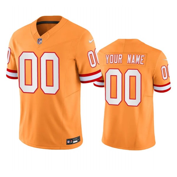 Tampa Bay Buccaneers Custom Orange Throwback Limited Stitched Jersey