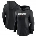 Women's Baltimore Orioles Black 2023 City Connect Performance Pullover Hoodie(Run Small)