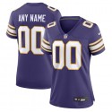 Women's Minnesota Vikings Active Player Custom Purple 2023 Stitched Game Jersey(Run Small)