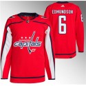 Washington Capitals #6 Joel Edmundson Red Stitched Jersey