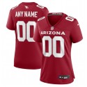 Women's Arizona Cardinals Active Player Custom New Red Stitched Game Jersey(Run Small)