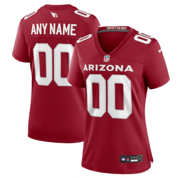 Women's Arizona Cardinals Active Player Custom New Red Stitched Game Jersey(Run Small)