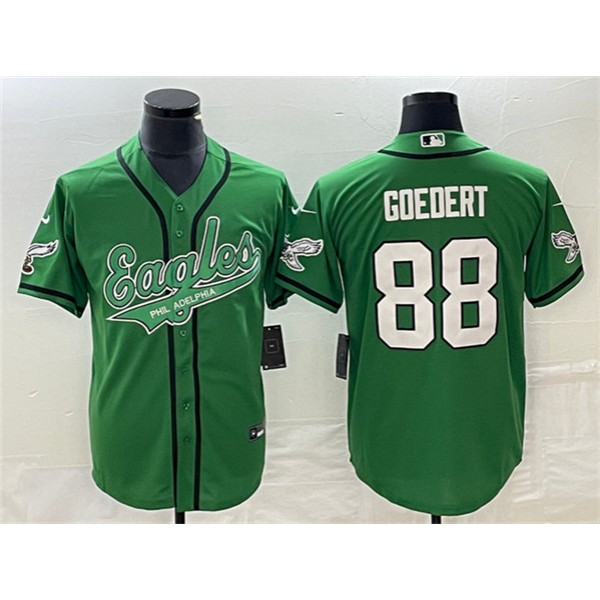 Philadelphia Eagles #88 Dallas Goedert Green Cool Base Stitched Jersey