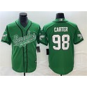 Philadelphia Eagles #98 Jalen Carter Green Cool Base Stitched Jersey