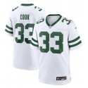 New York Jets #33 Dalvin Cook White Stitched Game Jersey