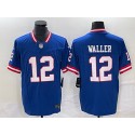 New York Giants #12 Darren Waller Blue Classic 2023 F.U.S.E. Vapor Untouchable Limited Stitched Jersey