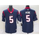 Houston Texans #5 Jalen Pitre Navy Vapor Untouchable Limited Stitched Jersey