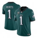 Philadelphia Eagles #1 Jalen Hurts Green 2023 F.U.S.E. With C Patch Vapor Untouchable Stitched Jersey
