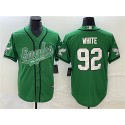 Philadelphia Eagles #92 Reggie White Green Cool Base Stitched Jersey